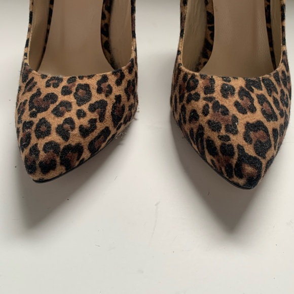 REISS Gold Heel Leopard Pumps - Picture 5 of 7